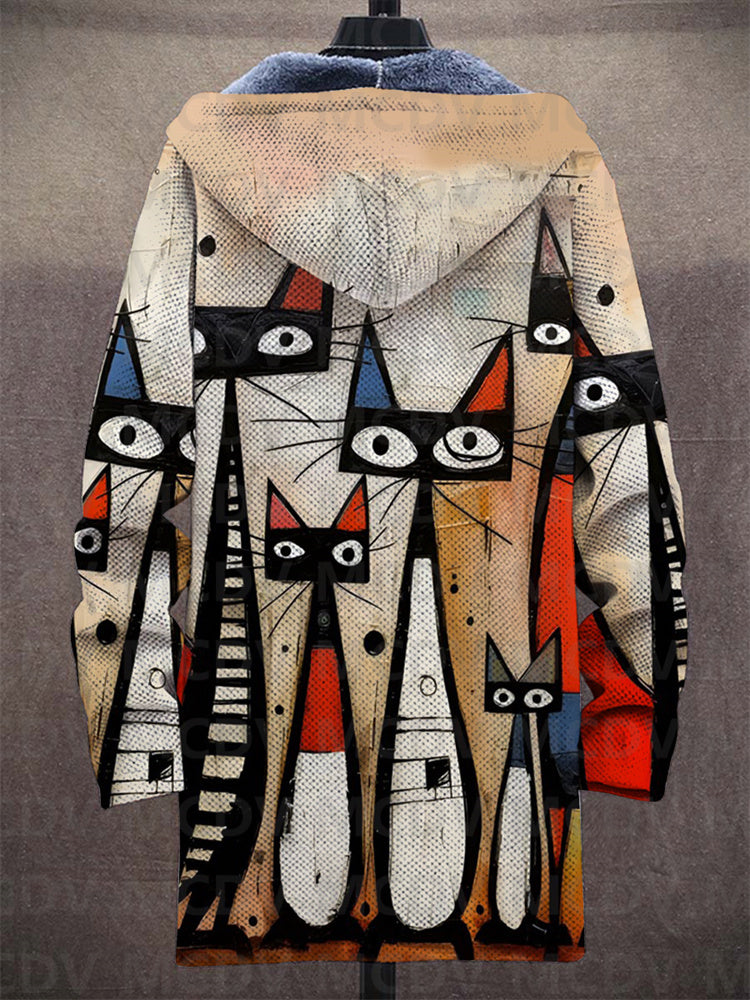Kiara™ - Sweat à capuche zippé luxueux d'inspiration artistique