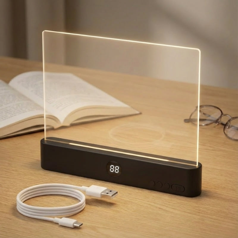 Lampe de lecture avec panneau lumineux