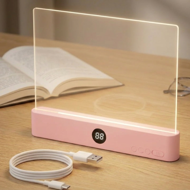 Lampe de lecture avec panneau lumineux