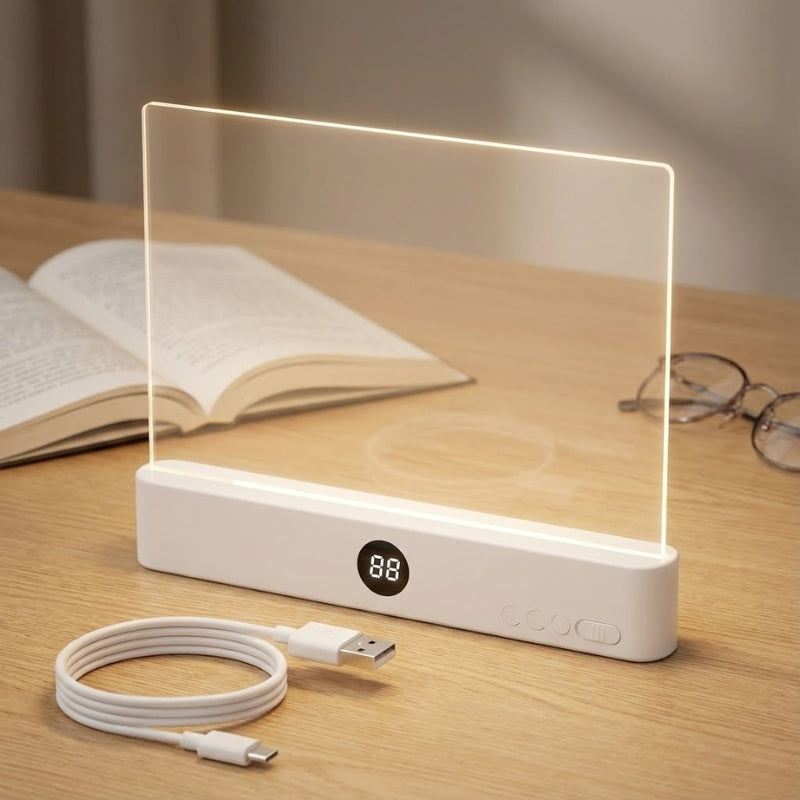 Lampe de lecture avec panneau lumineux