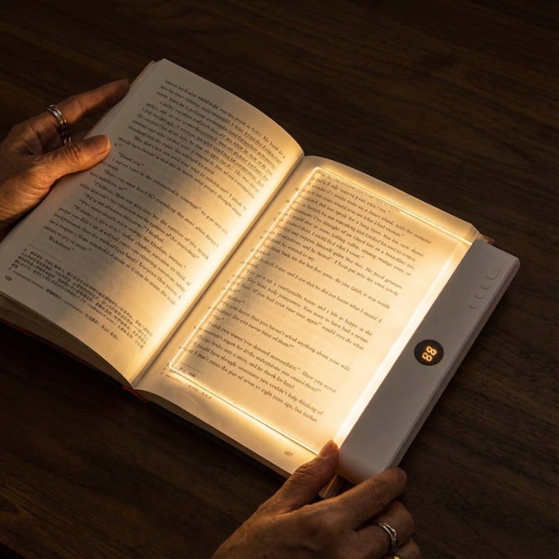 Lampe de lecture avec panneau lumineux