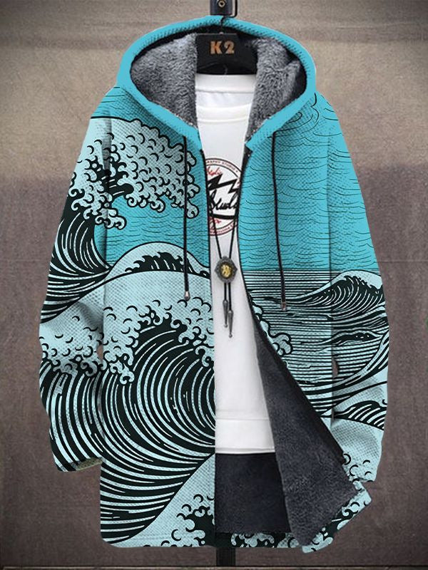 Nálha™ - Sweat à capuche zippé luxueux d'inspiration artistique