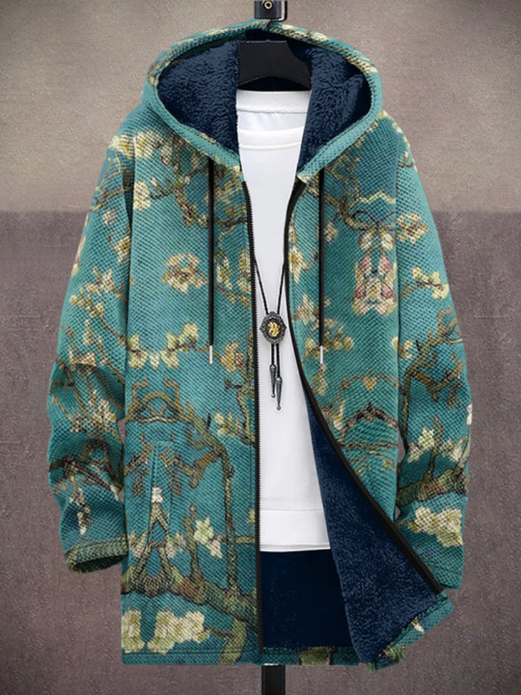 Celine™ - Veste à capuche zippée luxueuse inspirée de l'art