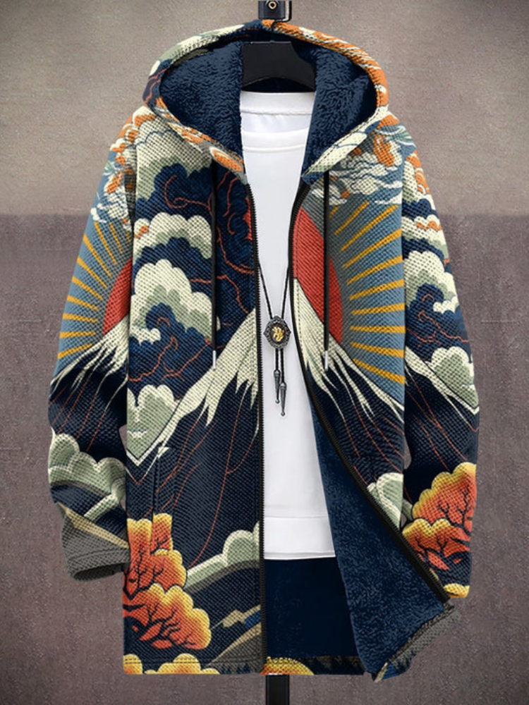 Kalina™ - Sweat à capuche zippé luxueux d'inspiration artistique