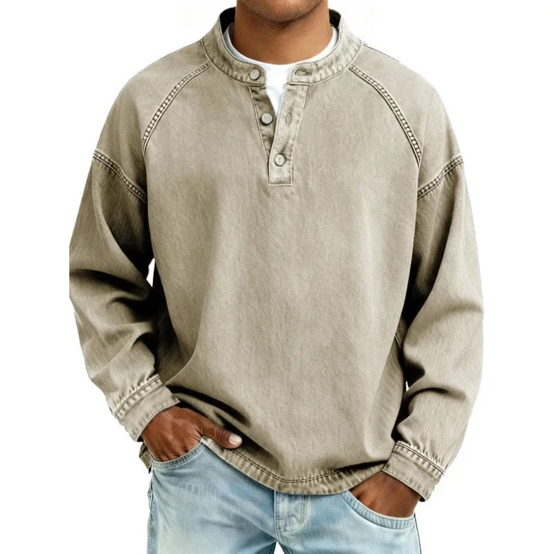 Stanley | T-shirt Henley vintage classique