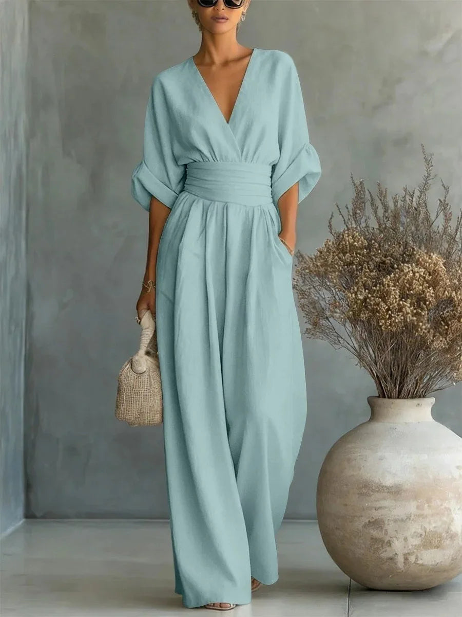 Victoria - Combinaison taille haute col V
