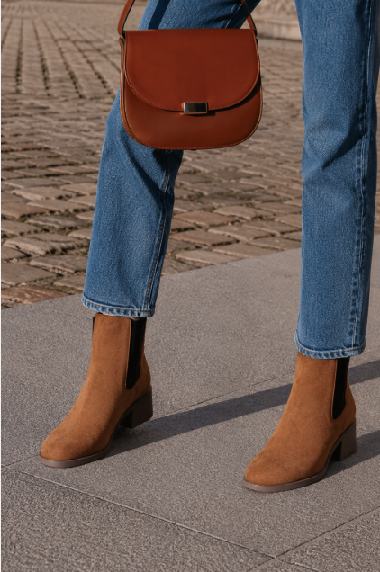 Manon™ | Bottines à Talon Carré
