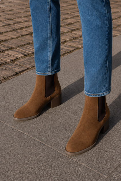 Manon™ | Bottines à Talon Carré