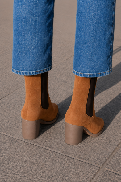 Manon™ | Bottines à Talon Carré