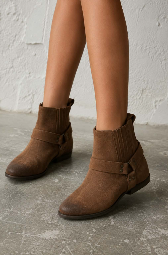 Anaïs™ | Bottines Western en Suède