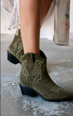 Élise™ | Bottines Courtes en Suède