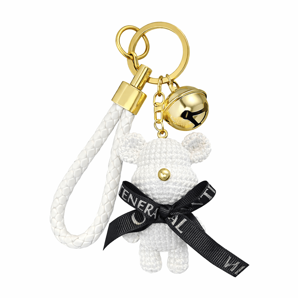Ourson | Porte-clés doré élégant