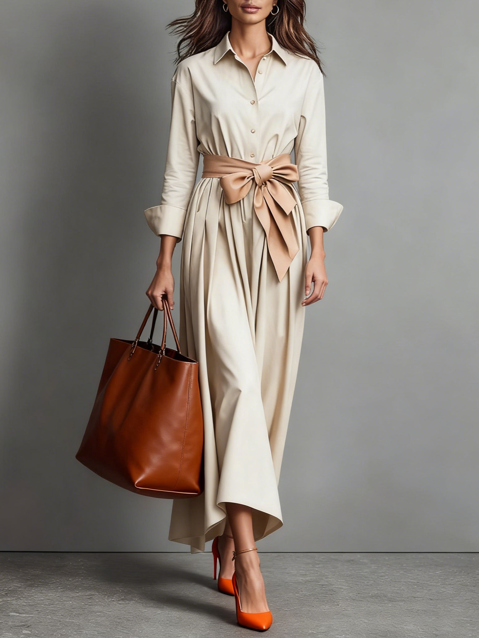 Marise™ | Robe longue élégante avec nœud