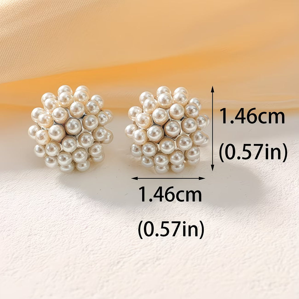 Perlen-Kuppel-Ohrstecker