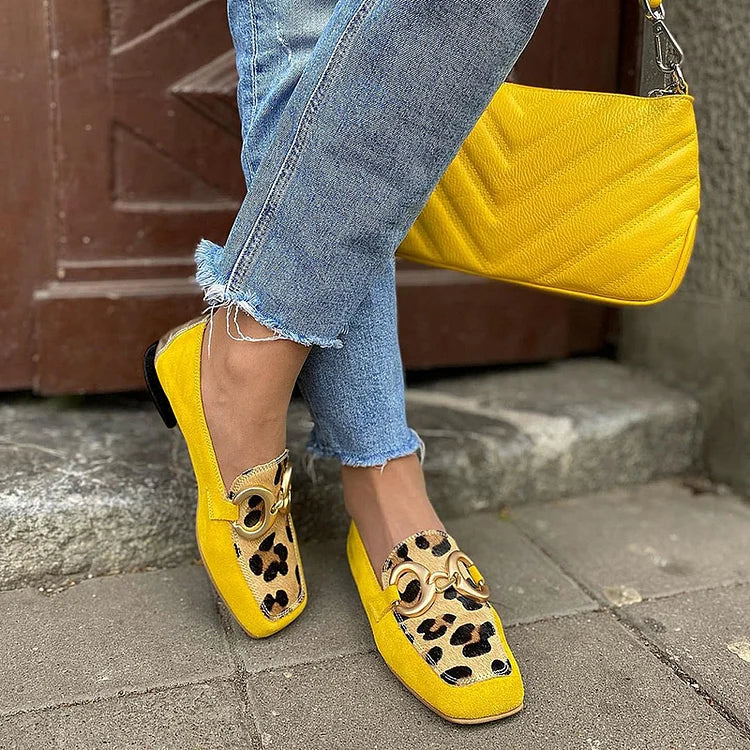 Lunetta™ - Elegante Halbschuhe mit tierischem Muster