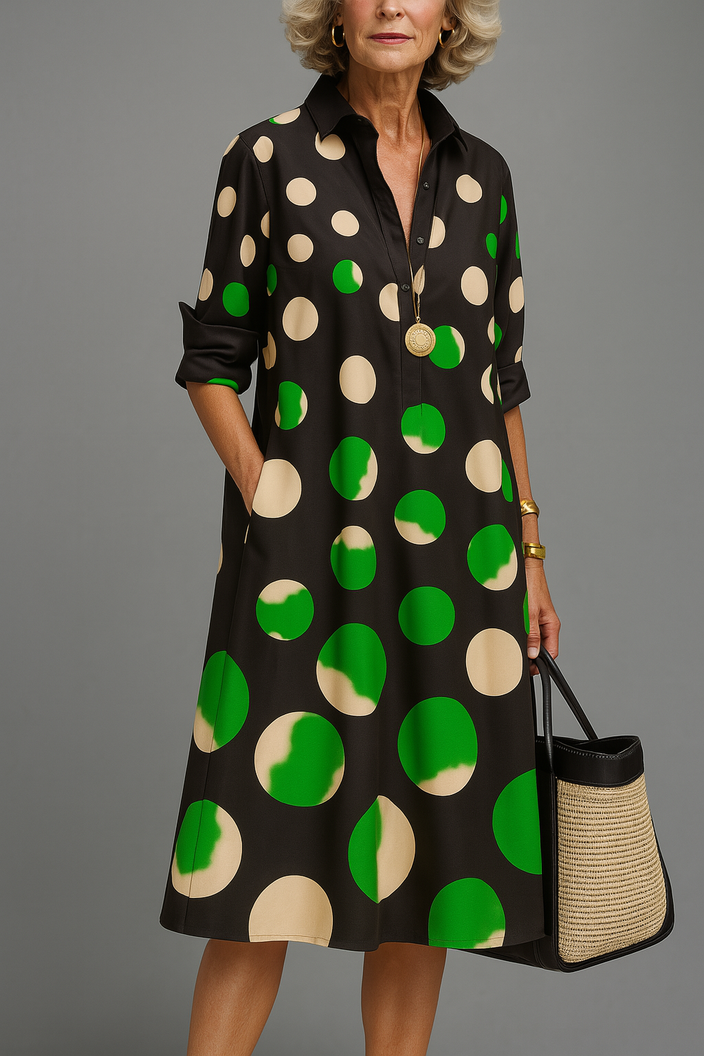 Naomi™ | Robe midi élégante