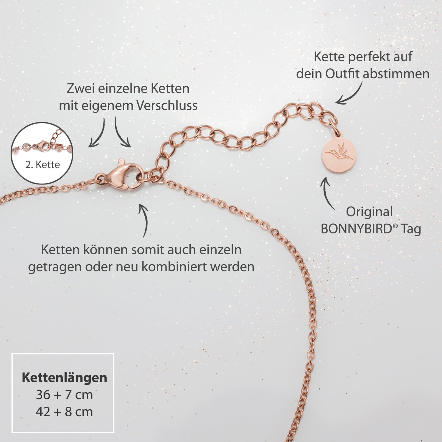 Ensemble collier BonnyBoho Rose