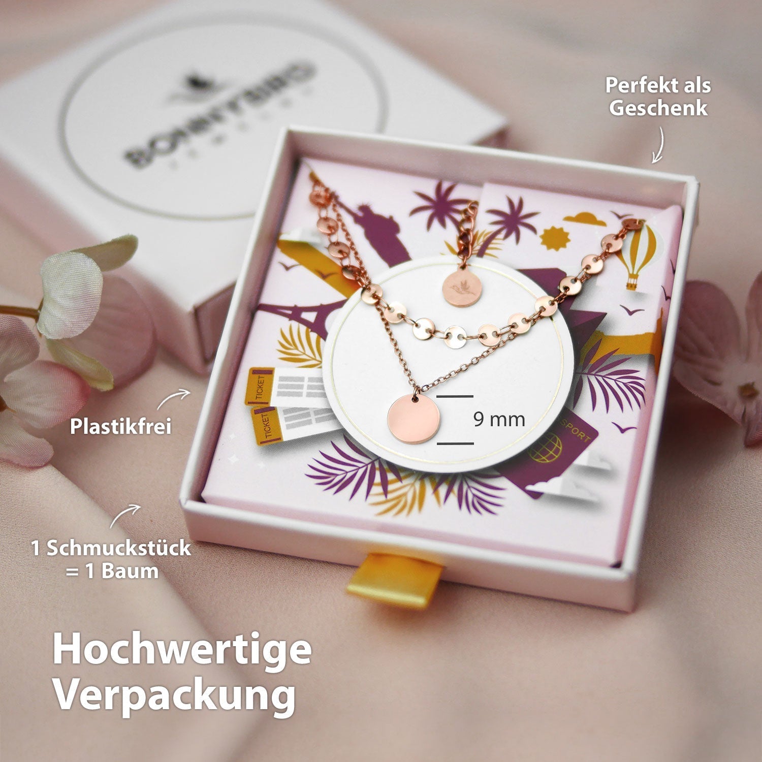 Ensemble collier BonnyBoho Rose