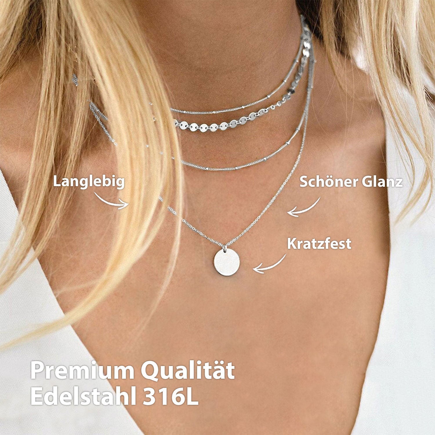 Ensemble collier BonnyBoho argent