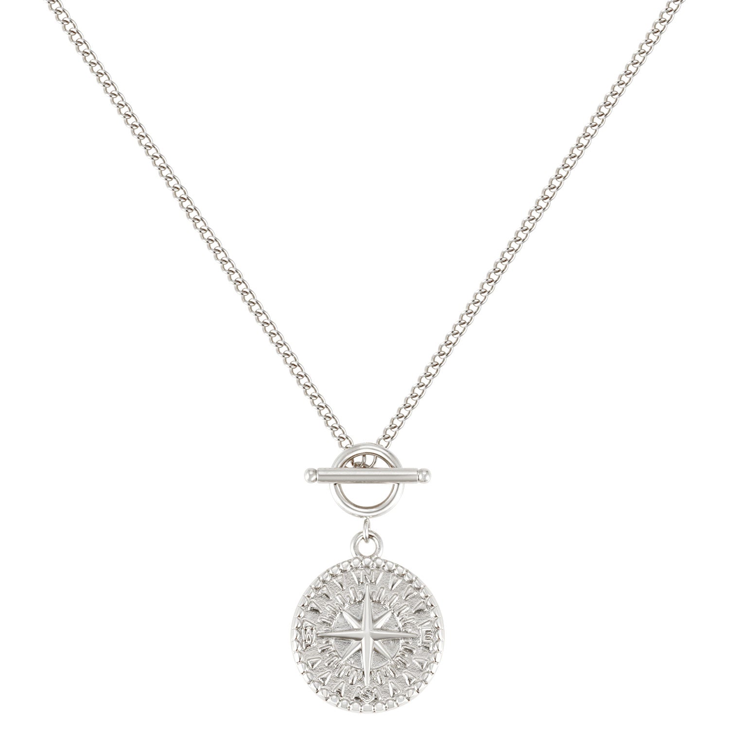 Collier BonnyCompass avec pendentif boussole argent