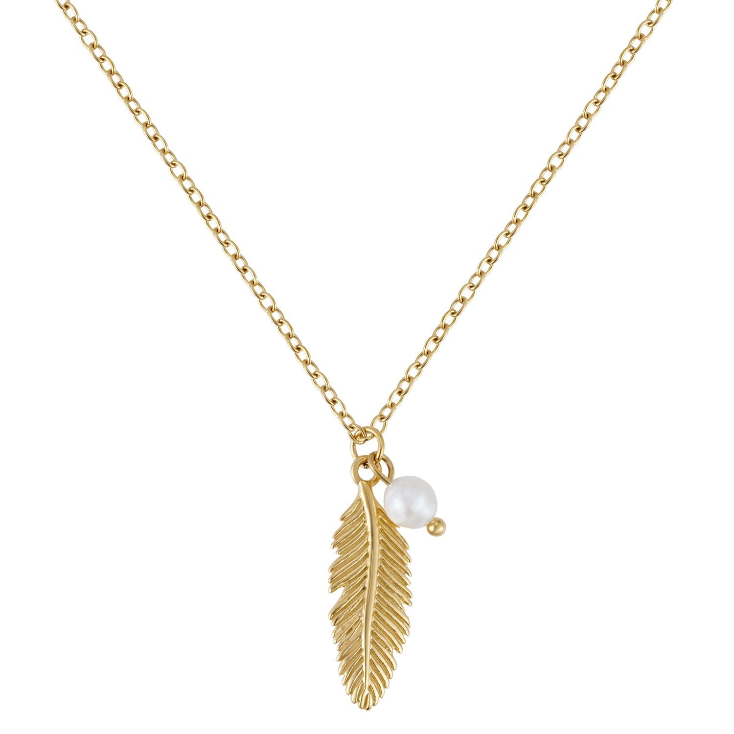 Collier Plume BonnyFeather Or