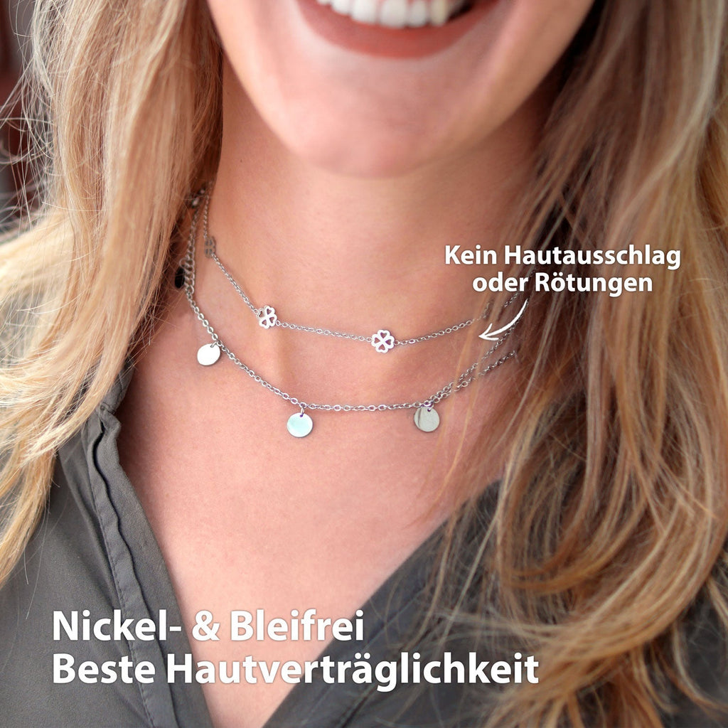 Bundle : Collier BonnyBliss Trèfle + Bracelet Argent