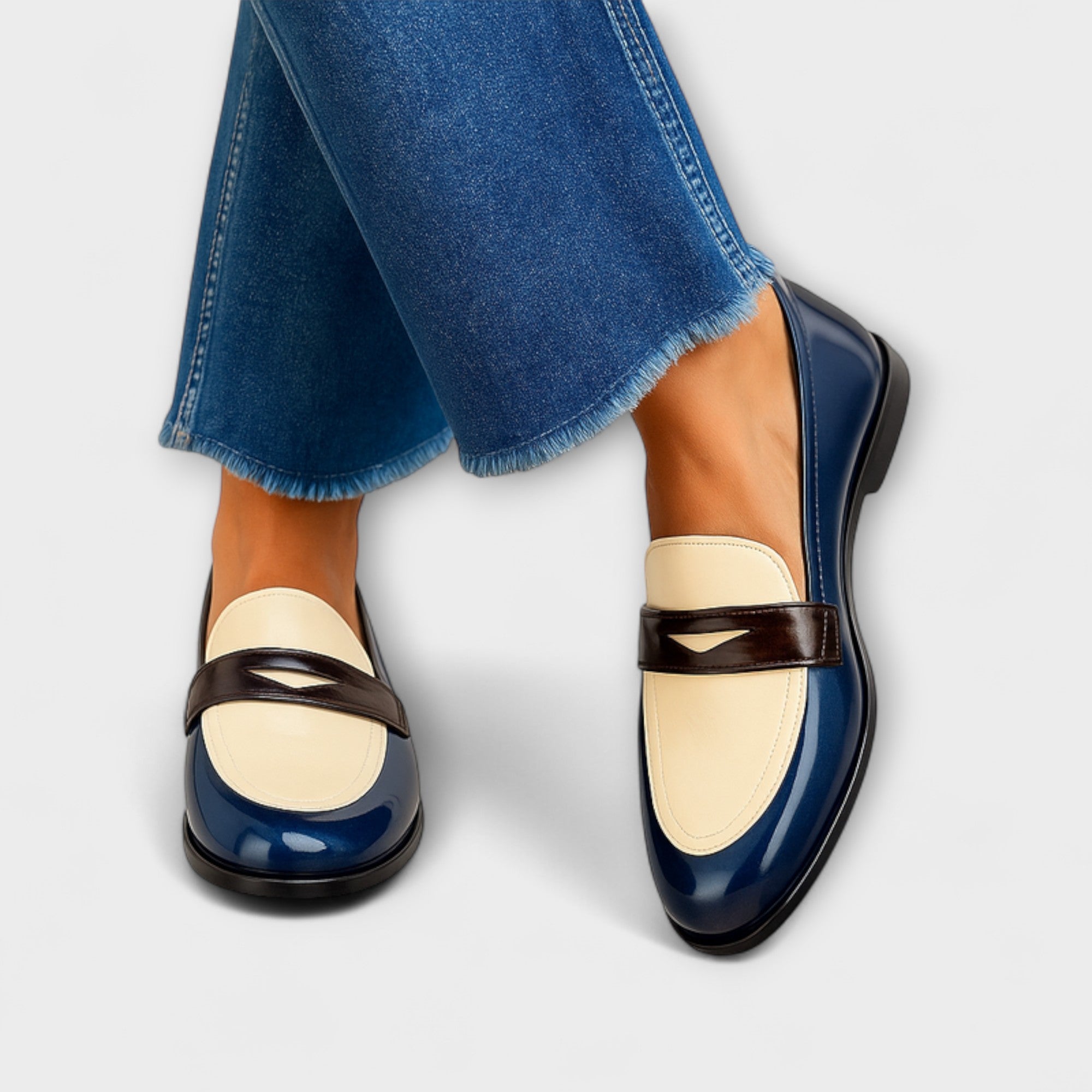 Claudie | Mocassins contrastés