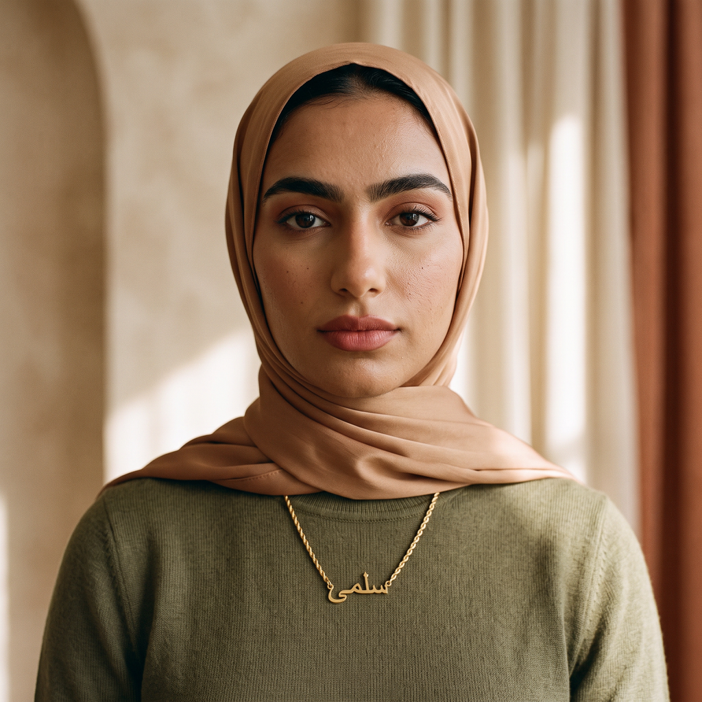 Celestina™ - Personalisierte 18k Halskette mit Seilgliederkette