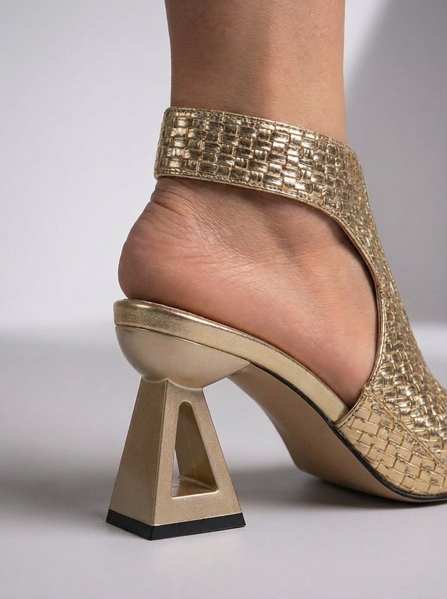 Elira™ | Escarpins tressés élégants avec talon sculpté
