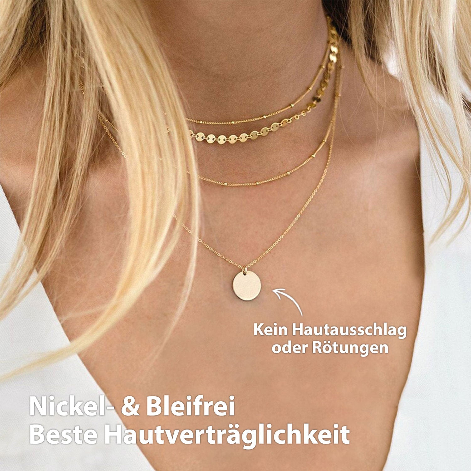 Ensemble collier BonnySydney doré