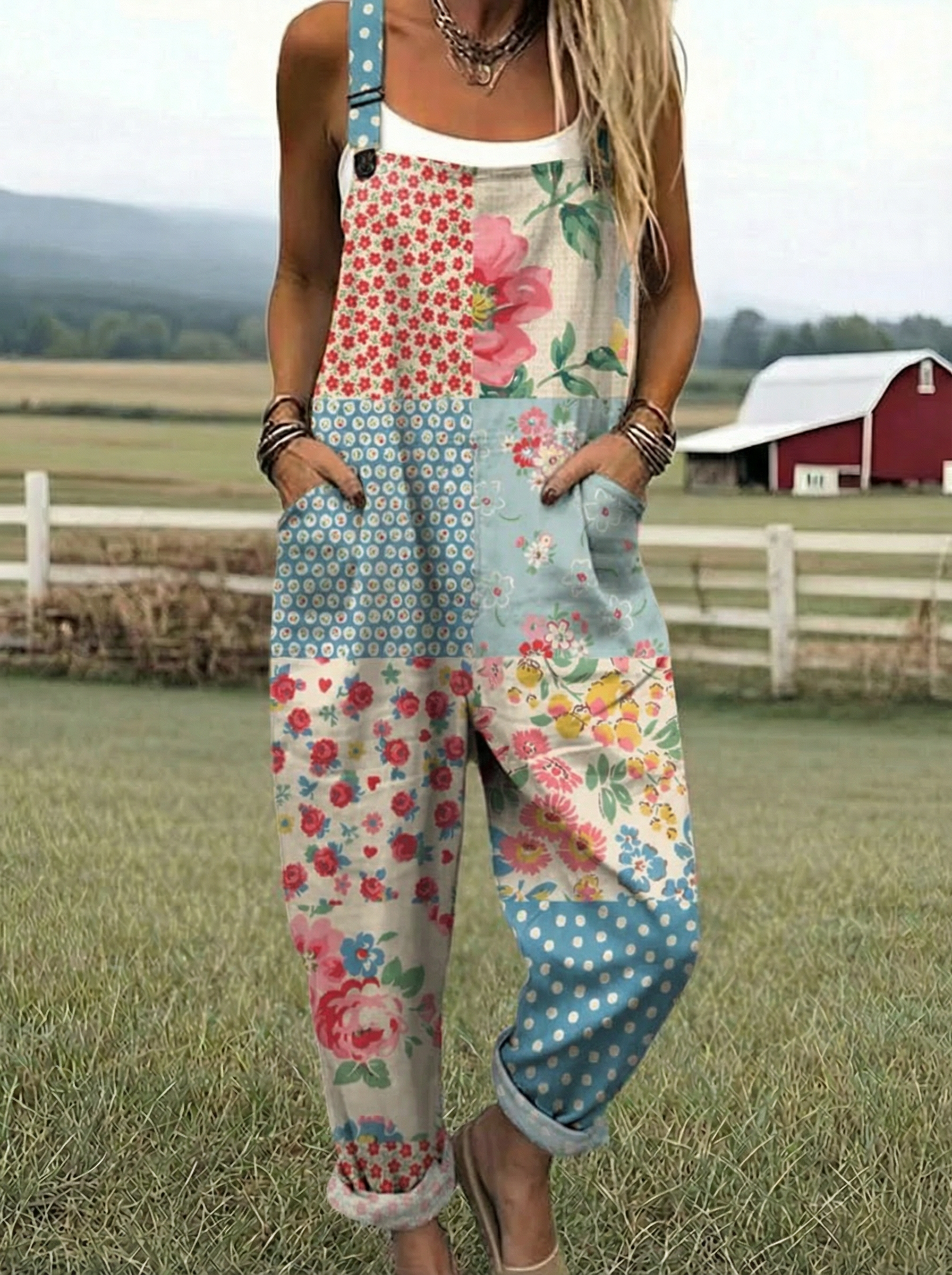 Émilie | Tuta Patchwork Fleur