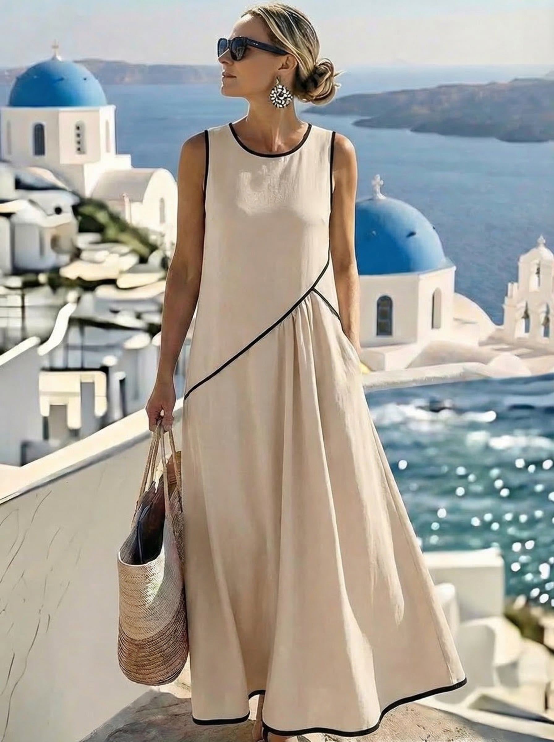 Lotte™ Vestito Estivo à Righe