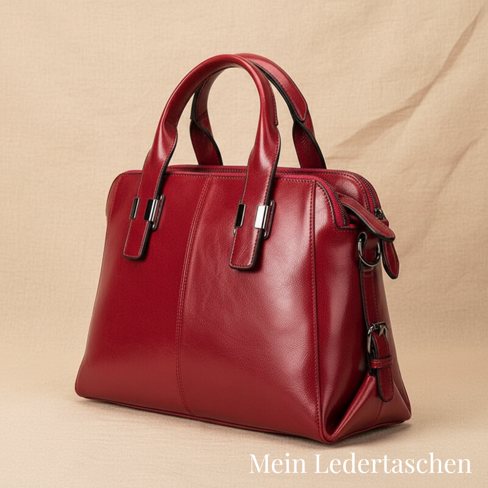 Sac seau de luxe rouge