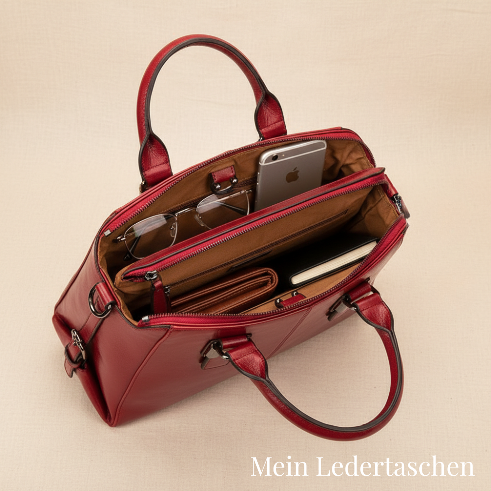 Sac seau de luxe rouge