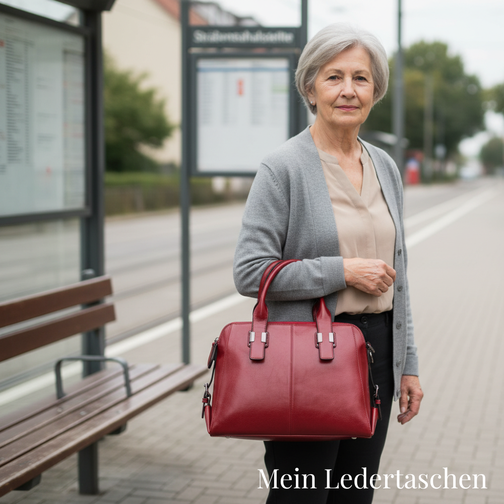 Sac seau de luxe rouge