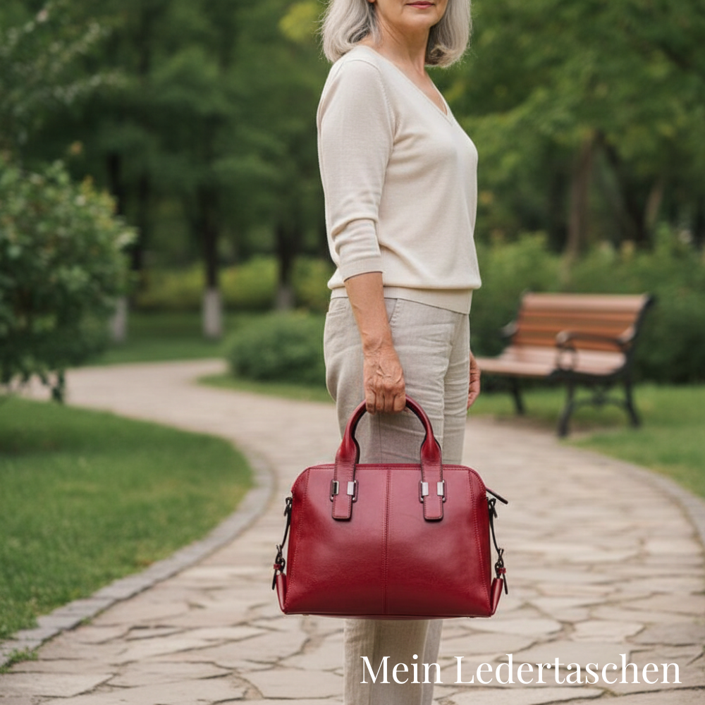 Sac seau de luxe rouge