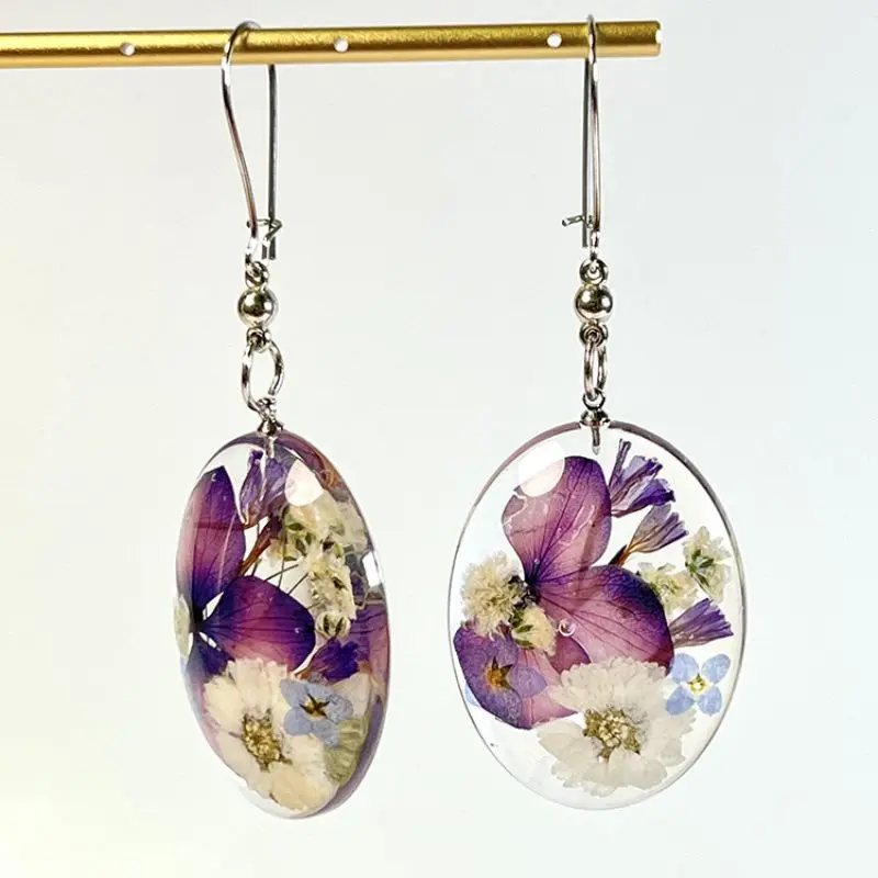 Antique Floral Crystal Earrings