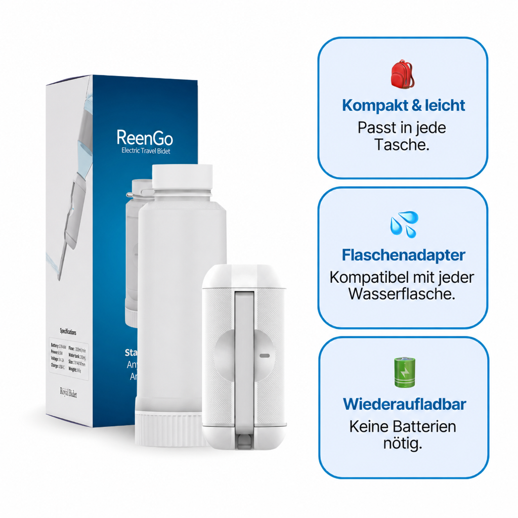 HygieneFlow™ Go – Bidet portable
