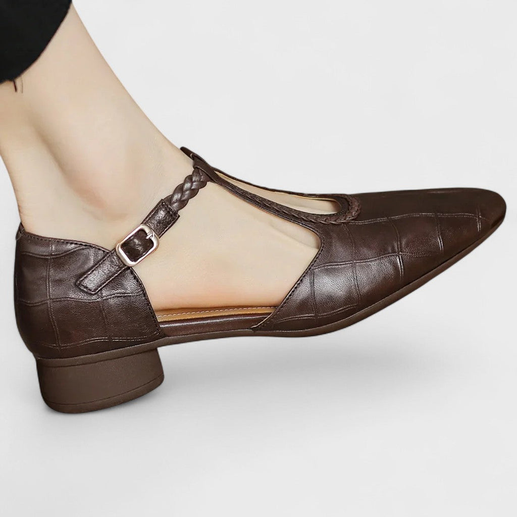 Safia – Ballerine orthopédique en cuir