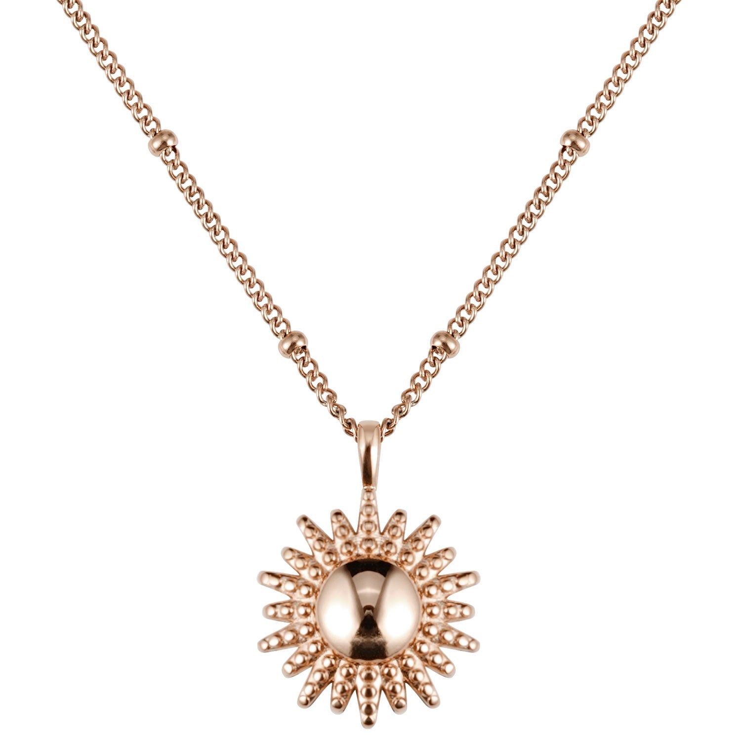 BonnySun collier soleil or rose