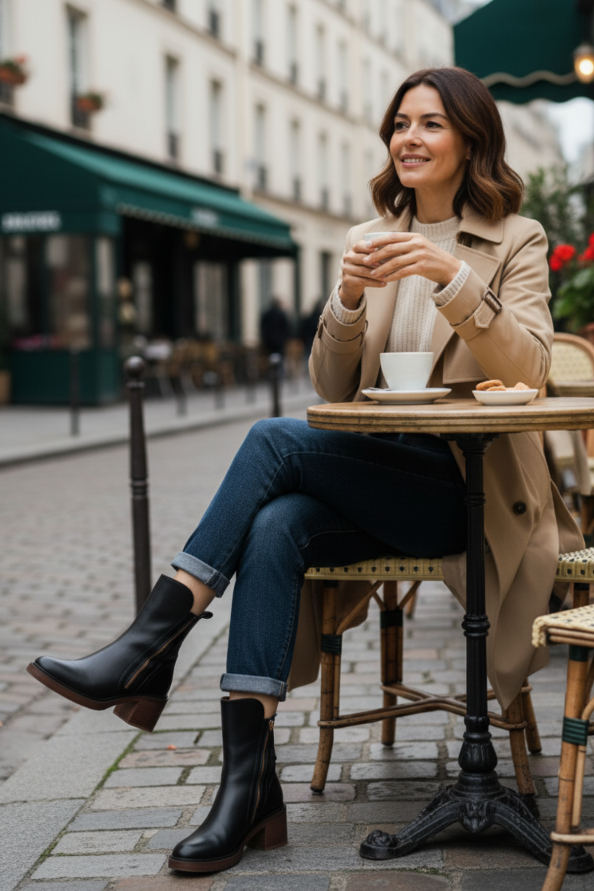 Marlow – Bottes en Cuir à Talon Carré