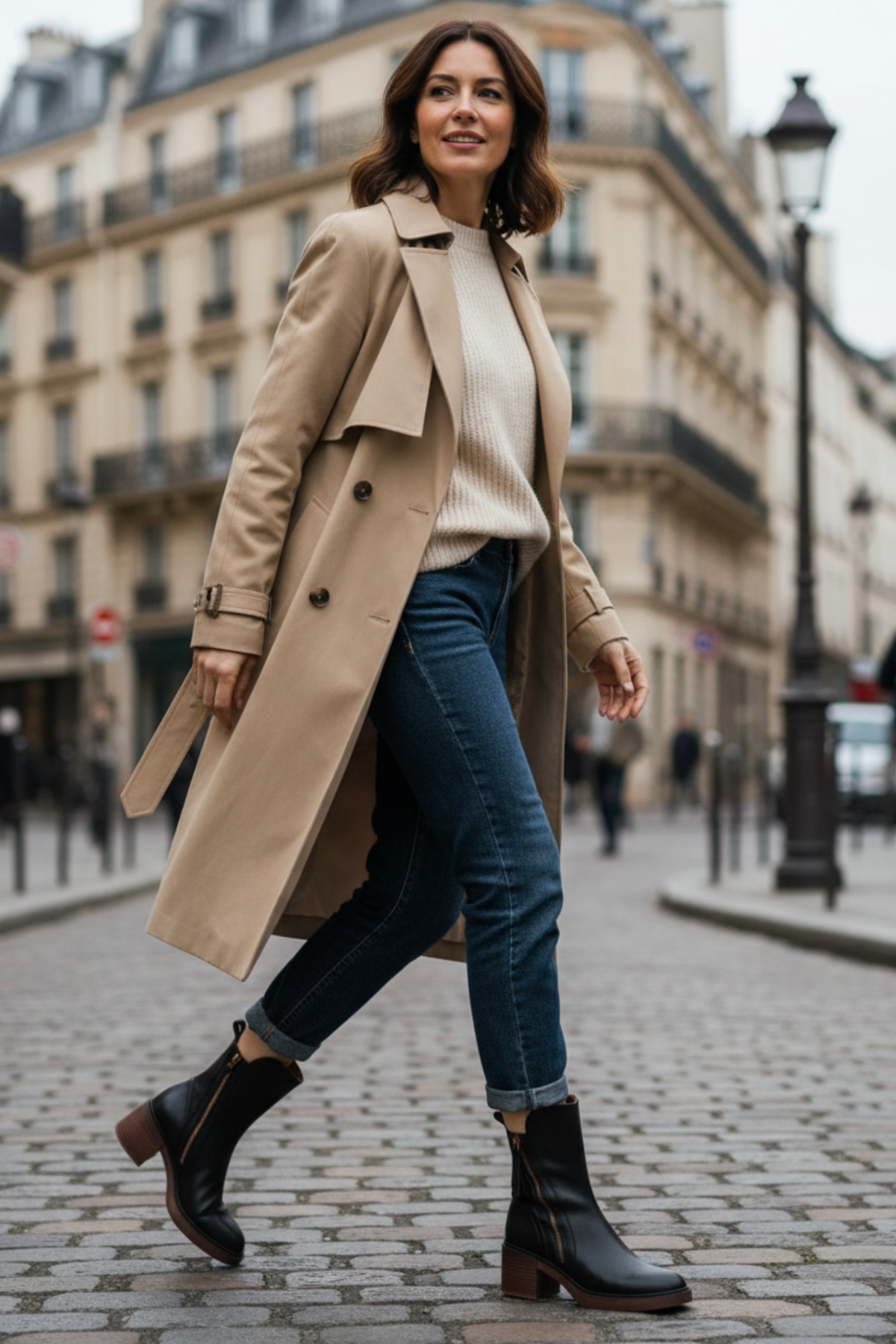 Marlow – Bottes en Cuir à Talon Carré