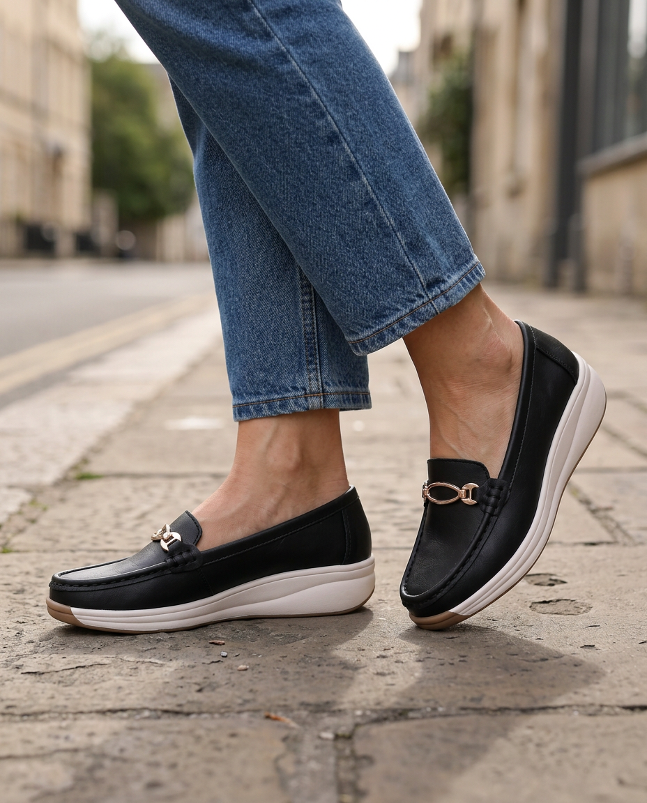 Ornellaine™ - Bequeme Halbschuhe mit Mors-Detail