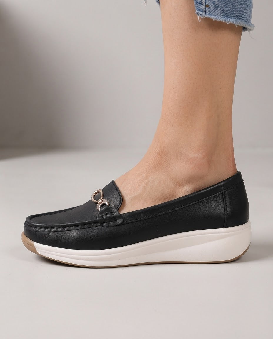 Ornellaine™ - Bequeme Halbschuhe mit Mors-Detail
