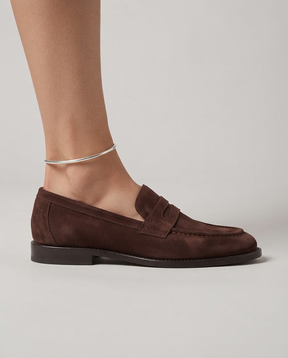 Biancara™ - Elegante Halbschuhe aus Veloursleder