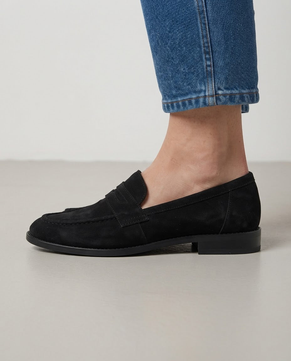 Biancara™ - Elegante Halbschuhe aus Veloursleder