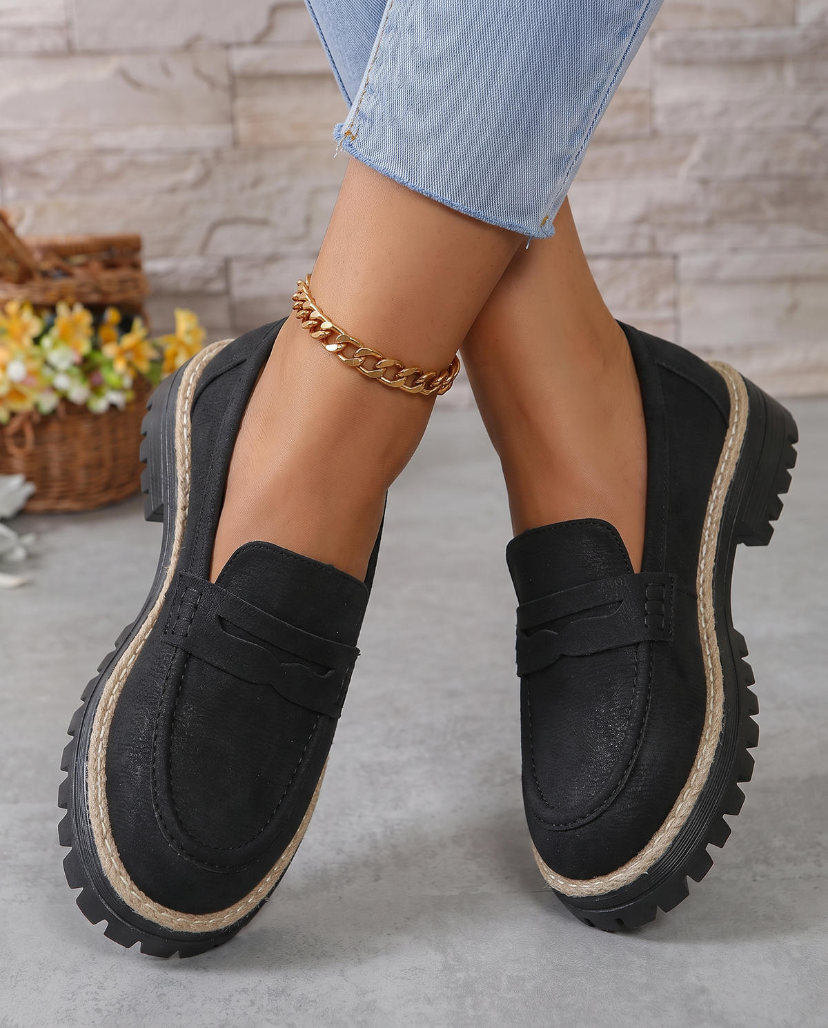 Elanora™ - Elegante Halbschuhe mit dicker Plattform