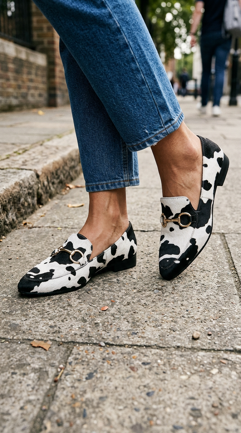 Felivelle™ - Stilvolle Halbschuhe im schwarz-weißen Muster