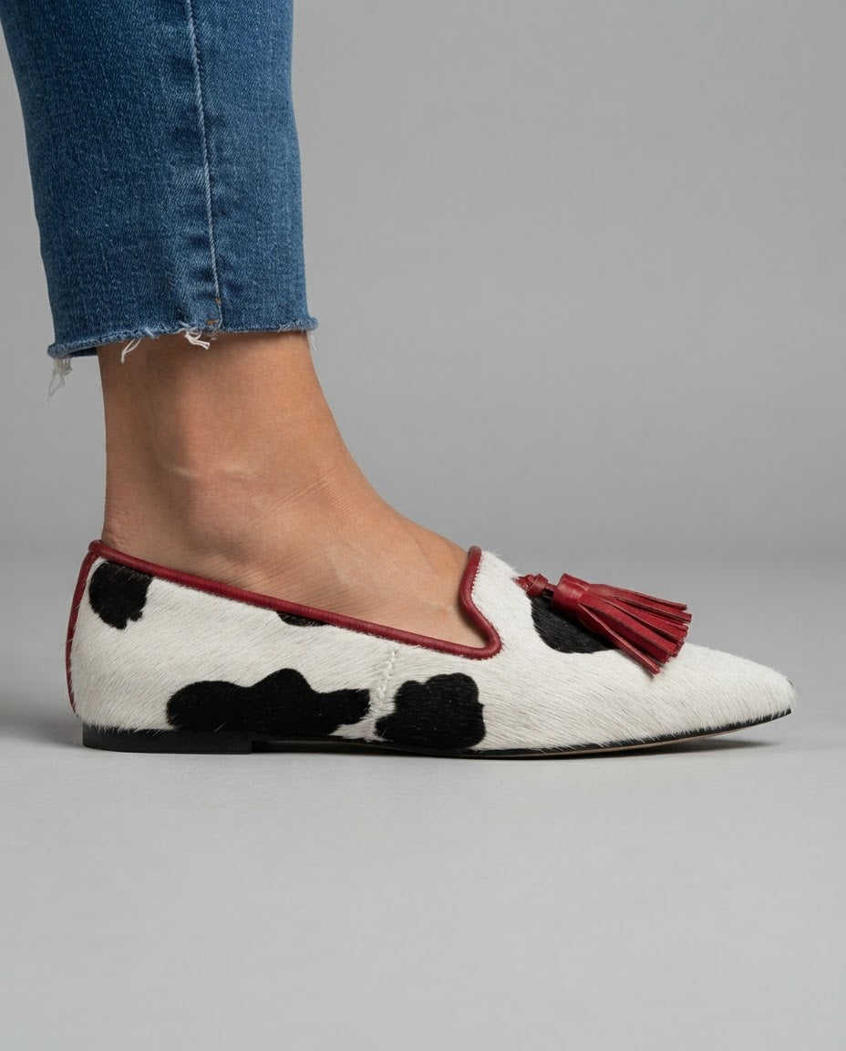 Veralisse™ - Elegante Halbschuhe mit roten Quasten