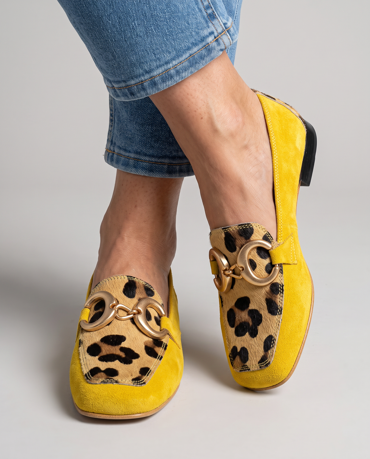 Lunetta™ - Elegante Halbschuhe mit tierischem Muster